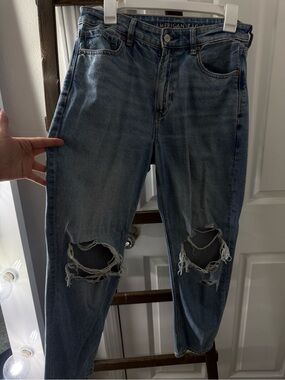 American Eagle Outfitters Blue Distressed Women's Jeans